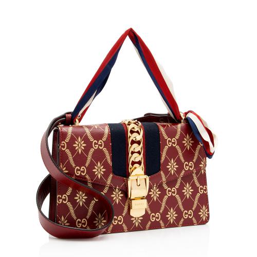 Gucci Printed Calfskin Sylvie Small Shoulder Bag