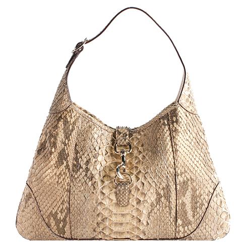 Gucci Python Jackie Medium Hobo Handbag