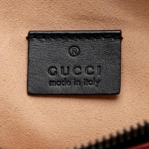 Gucci Quilted Leather Queen Margaret Bee Zip Clutch