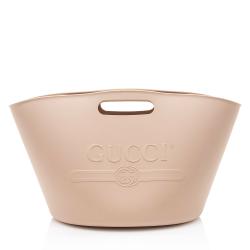 Gucci Rubber Logo Oversized Tote