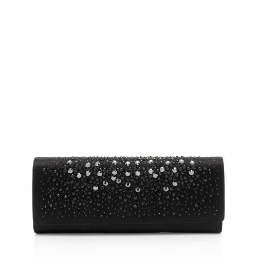 Gucci Satin Crystal Broadway Clutch