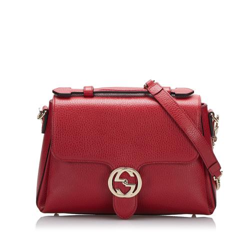 Gucci Small Dollar Calf Interlocking G Satchel