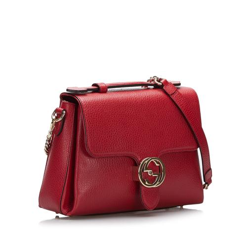 Gucci Small Dollar Calf Interlocking G Satchel