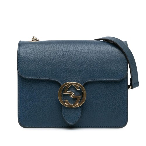 Gucci Small Dollar Calfskin Interlocking G Crossbody