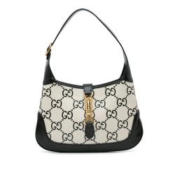 Gucci Small GG Print Leather Jackie 1961