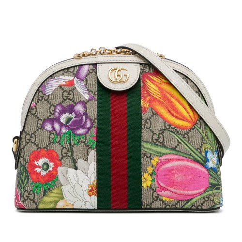 Gucci Small GG Supreme Flora Ophidia Dome