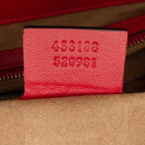 Gucci Small GG Supreme Padlock Satchel