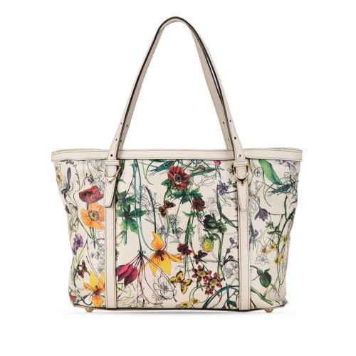 Gucci Small Leather Flora Nice Tote