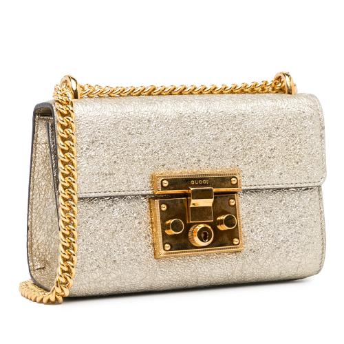 Gucci Small Metallic Padlock Crossbody