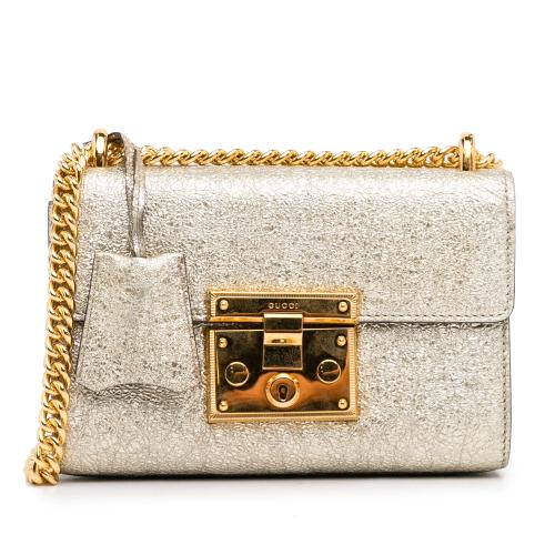 Gucci Small Metallic Padlock Crossbody