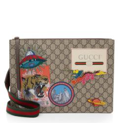 Gucci Soft GG Supreme Gucci Courrier Messenger Clutch