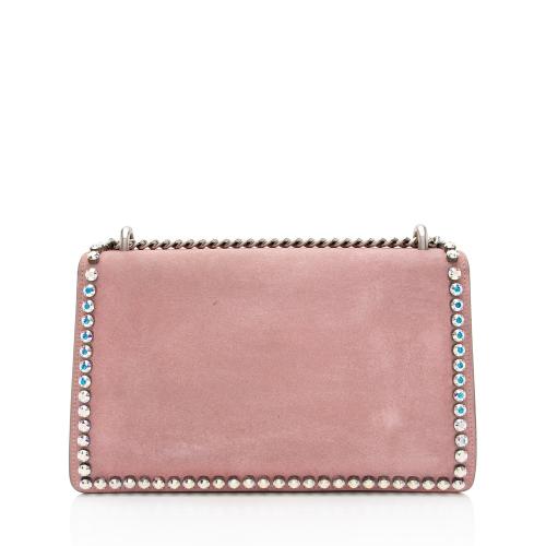 Gucci Suede Crystal Dionysus Small Shoulder Bag