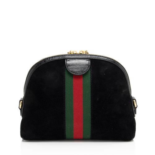 Gucci Suede Ophidia Dome Small Shoulder Bag