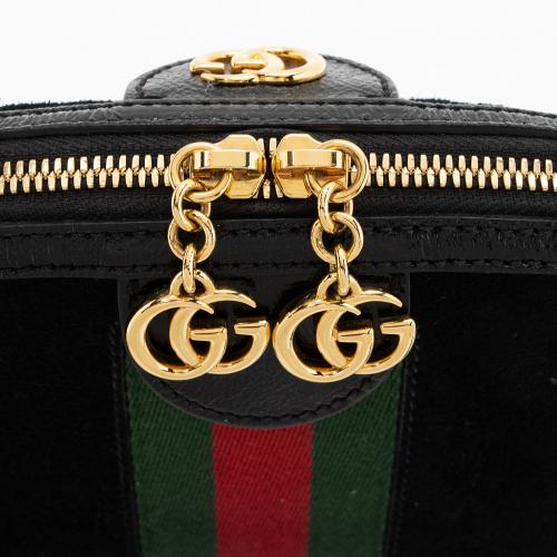 Gucci Suede Ophidia Dome Small Shoulder Bag