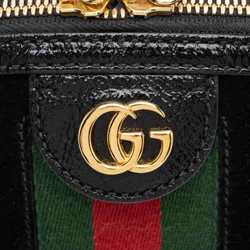 Gucci Suede Ophidia Dome Small Shoulder Bag