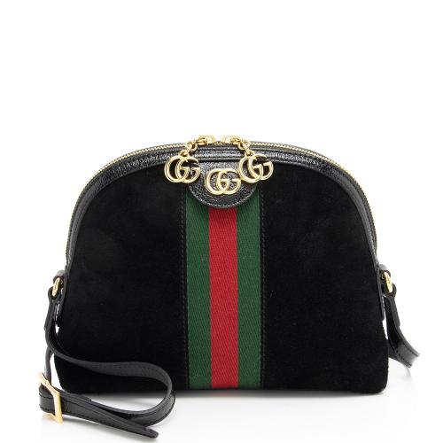 Gucci Suede Ophidia Dome Small Shoulder Bag