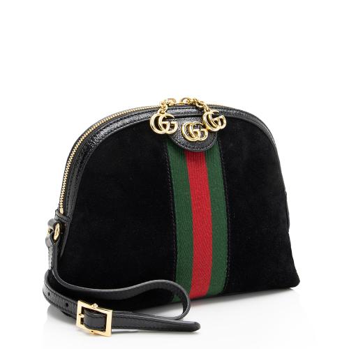 Gucci Suede Ophidia Dome Small Shoulder Bag