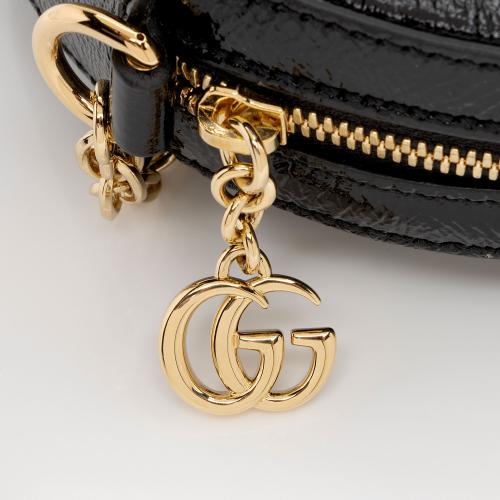 Gucci Suede Ophidia Round Mini Shoulder Bag