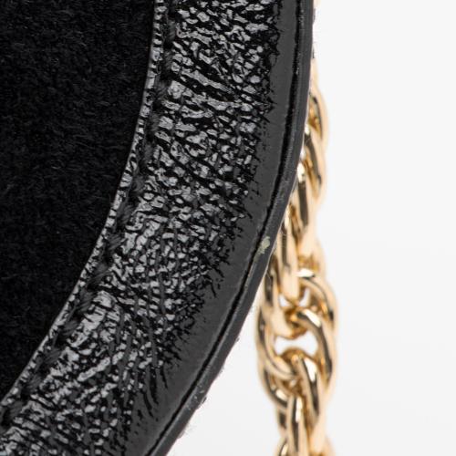 Gucci Suede Ophidia Round Mini Shoulder Bag