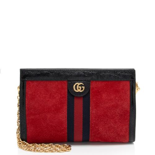 Gucci Suede Ophidia Small Shoulder Bag