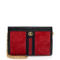 Gucci Suede Ophidia Small Chain Shoulder Bag