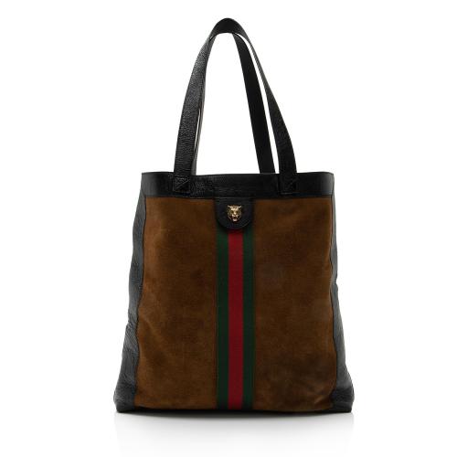 Gucci Suede Ophidia Vertical Large Shopping Tote