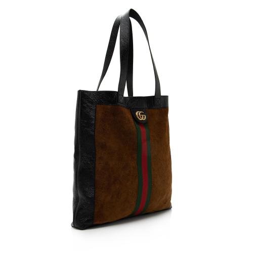 Gucci Suede Ophidia Vertical Large Shopping Tote