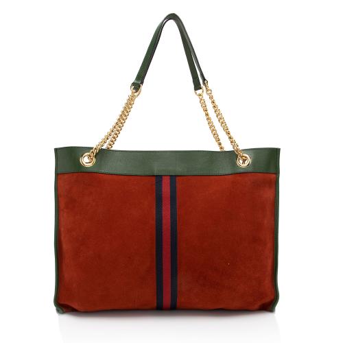 Gucci Suede Rajah Large Tote