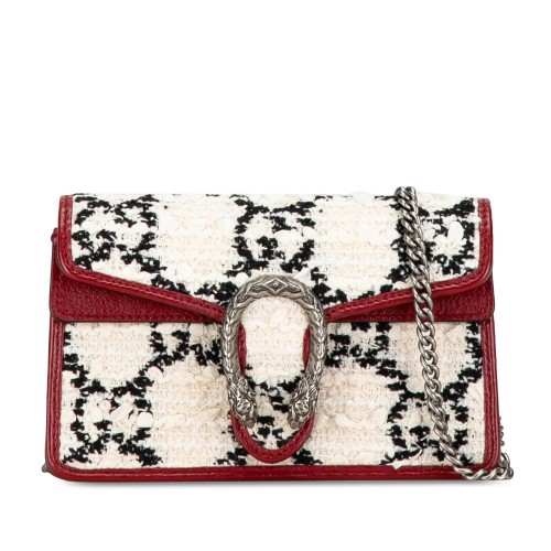 Gucci Super Mini GG Tweed Dionysus Crossbody Bag