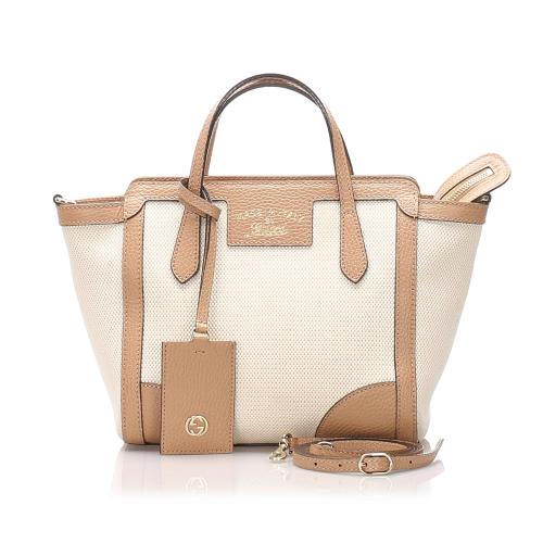 Gucci Canvas Swing Tote 