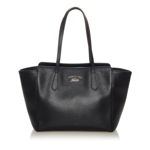 Gucci Swing Leather Tote Bag