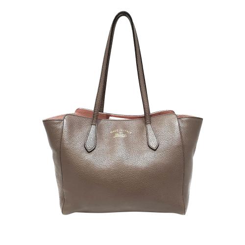 Gucci Swing Leather Tote Bag