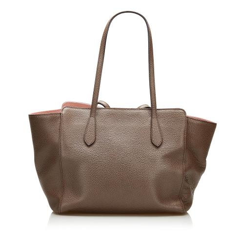 Gucci Swing Leather Tote Bag