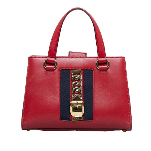 Gucci Sylvie Web Top Handle Satchel