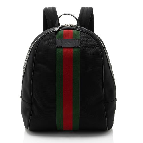 Gucci Techno Canvas Web Backpack