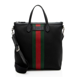 Gucci Techno Canvas Web Vertical Messenger