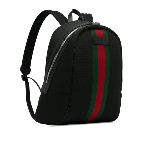 Gucci Techno Web Canvas Backpack