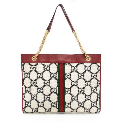 Gucci Tweed Rajah Large Tote