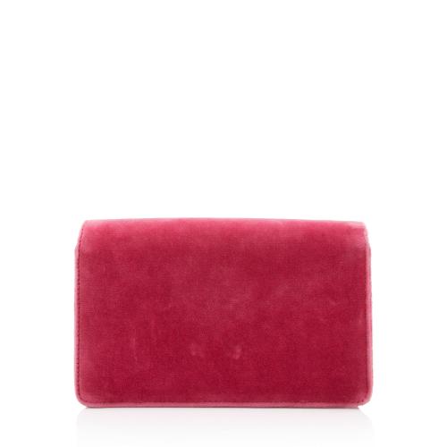 Gucci Velvet Crystal G Shoulder Bag