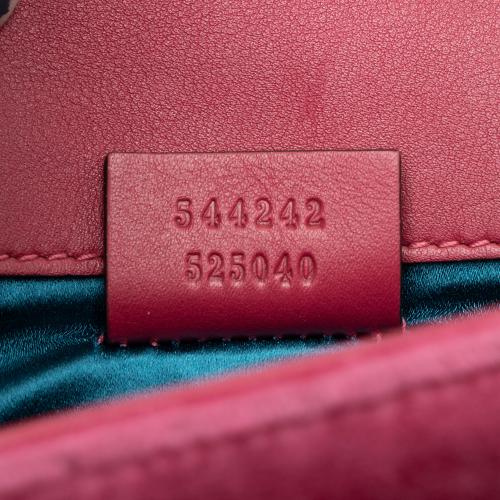 Gucci Velvet Crystal G Shoulder Bag