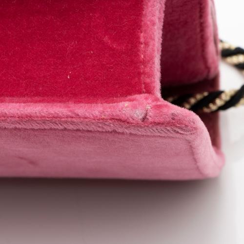 Gucci Velvet Crystal G Shoulder Bag