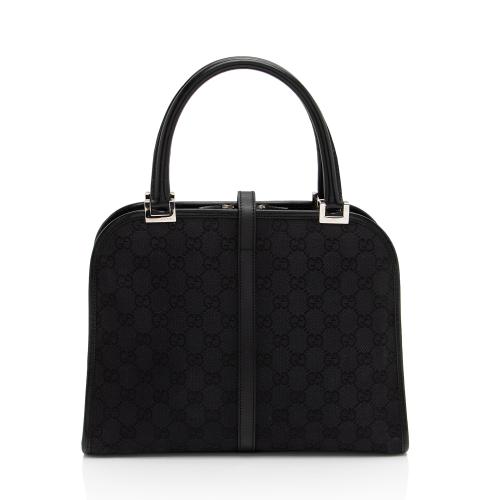 Gucci Vintage GG Canvas Jackie Dome Satchel