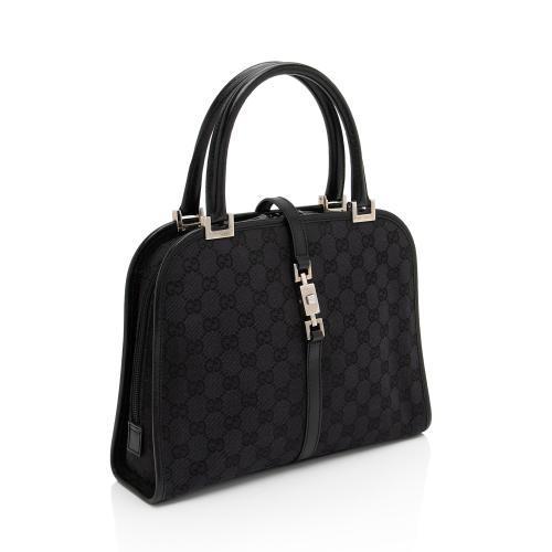 Gucci Vintage GG Canvas Jackie Dome Satchel