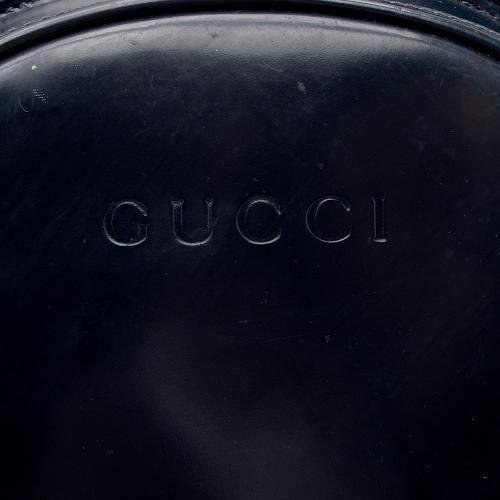 Gucci Vintage Patent Leather Bamboo Sling Backpack