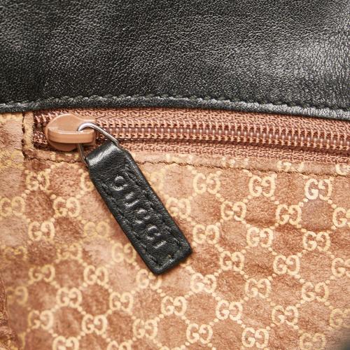 Gucci Web Leather Shoulder Bag