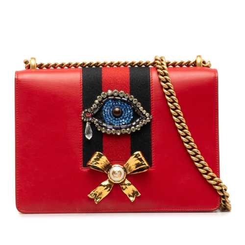 Gucci Web Peony Shoulder Bag