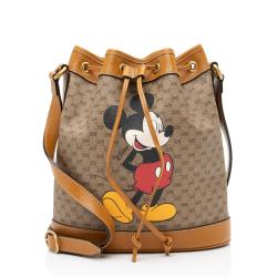 Gucci x Disney Micro GG Canvas Mickey Mouse Bucket Bag