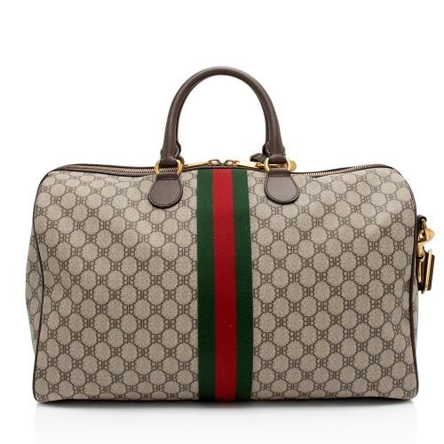 Gucci x Balenciaga GG Supreme The Hacker Project Graffiti Duffle Bag