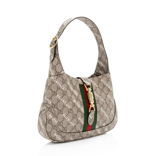 Gucci x Balenciaga GG Supreme The Hacker Project Jackie Small Shoulder Bag