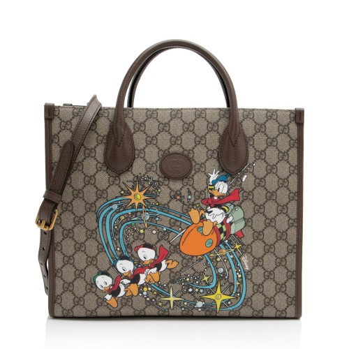 Gucci x Disney GG Supreme Donald Duck Medium Tote